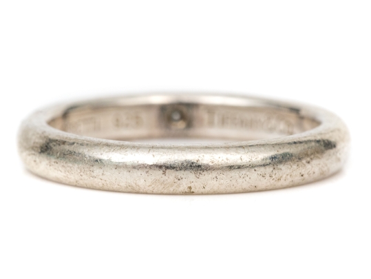 Tiffany & Co. Elsa Peretti Sterling Silver Simple Band Style Ring, Size 5