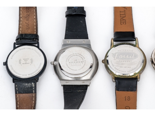 Collection Of Assorted Fashion Watches, Including Skagen