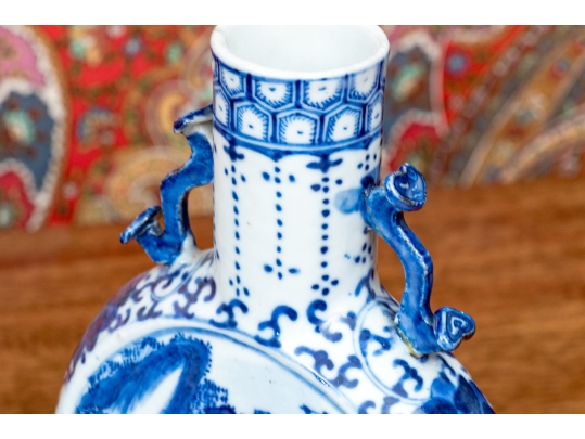 Two Chinese Blue And White Porcelain Wares