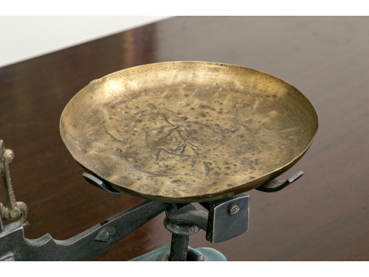 Antique Painted Cast Iron Scale