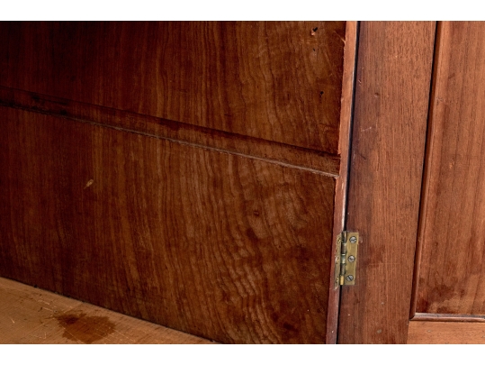 Antique Federal Mahogany Inlaid Linen Press
