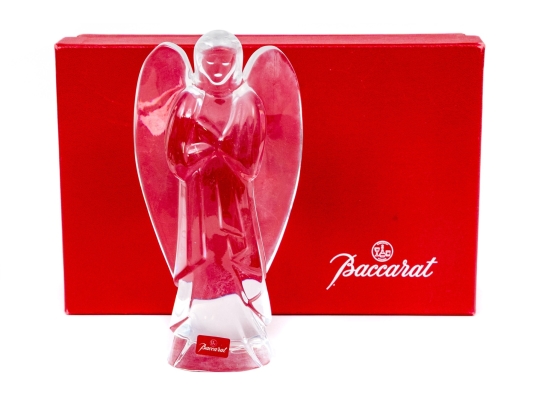 Baccarat Angel Figure, Boxed