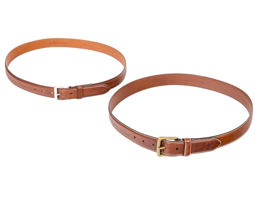 Polo Ralph Lauren Lot Of Two Brown Leather Belts, Size 40/100