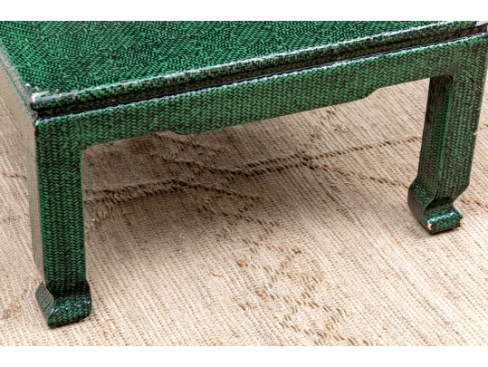 Chic Green Chinoiserie Cocktail Table