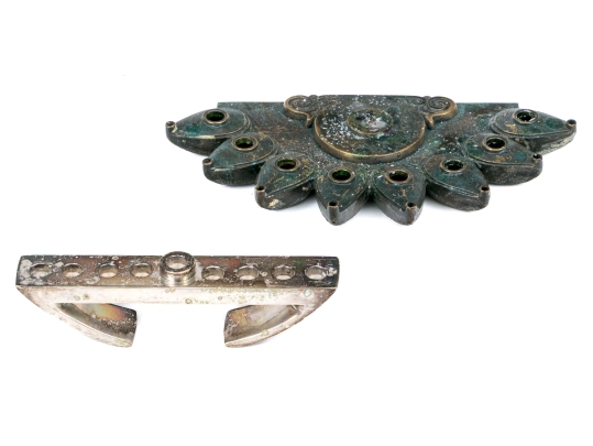 Judaica Lot Comprised Of Two Menorahs