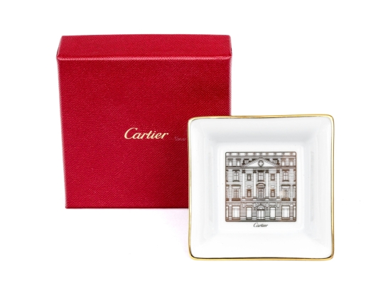 Cartier New York Fifth Avenue Mansion Motif Mini Trinket Tray, With Box