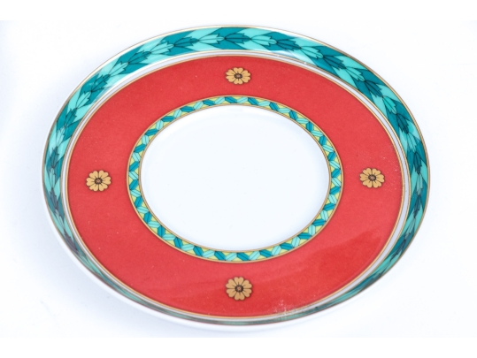 Seventeen Piece Set Of Versace Le Roy Soleil China Serving Wares