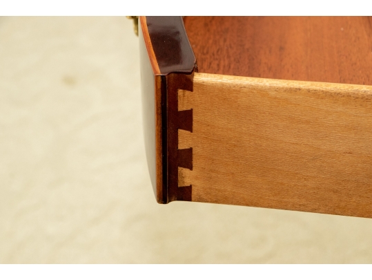 Pair Kindel Winterthur Collection Mahogany Inlaid Pembroke Tables