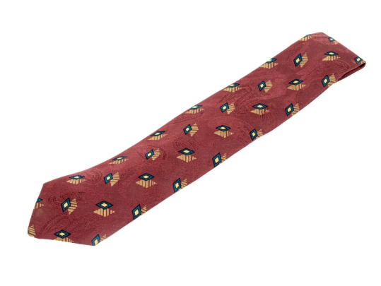 Chanel Vintage Contemporary And Paisley Patterned Silk Tie