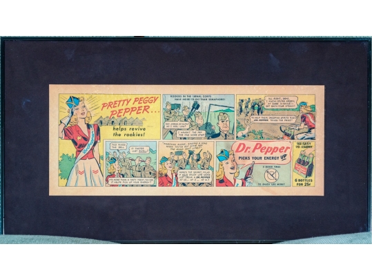Vintage Newspaper Advertisement “Pretty Peggy Pepper / Dr. Pepper”