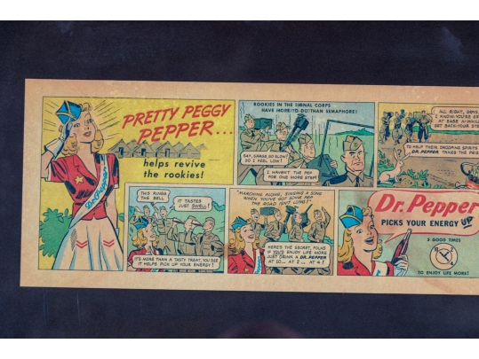 Vintage Newspaper Advertisement “Pretty Peggy Pepper / Dr. Pepper”