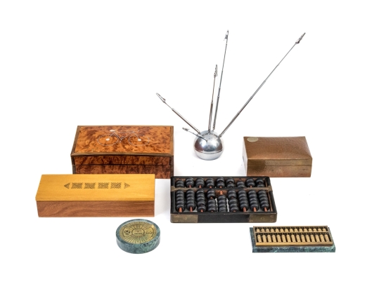 Desk Collection Including Two Abacus