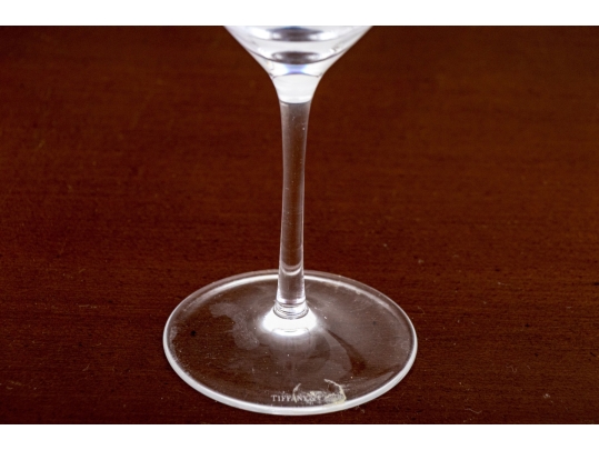 Pair Of Tiffany & Co. Crystal Martini Glasses