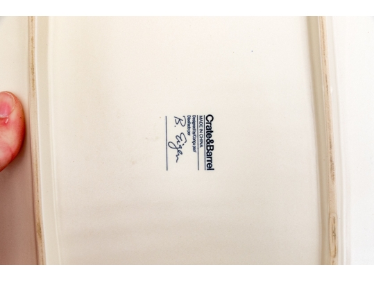 Three Ceramic Serving Wares Including Williams-Sonoma And Crate & Barrel