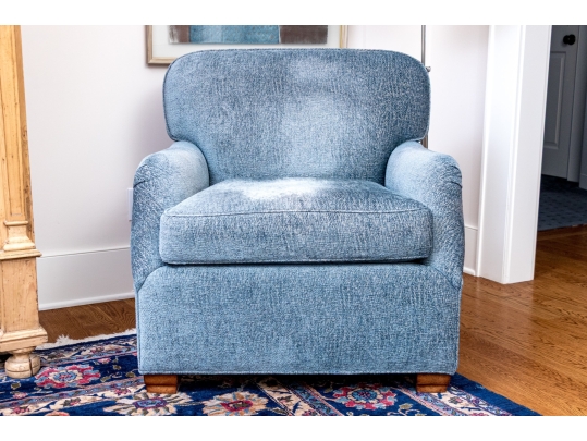Lewis Mittman Upholstered Armchair With Ottoman