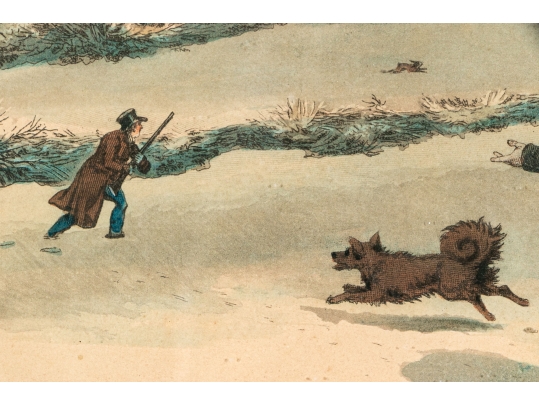 English 19th Century Color Prints Of Hunts