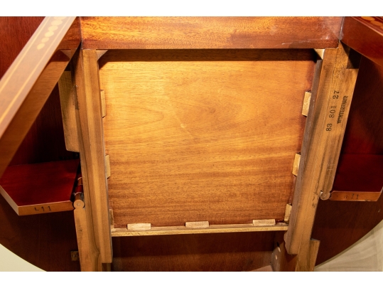 Pair Kindel Winterthur Collection Mahogany Inlaid Pembroke Tables