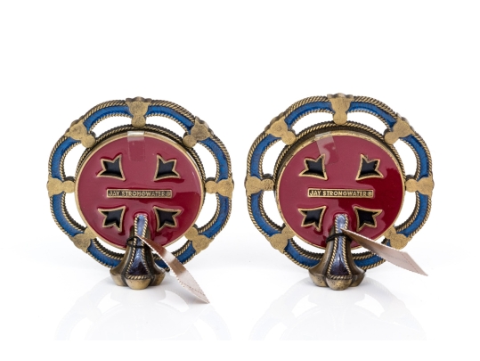 Jay Strongwater Pair Of 1 3/4