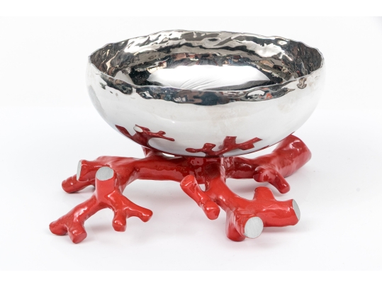 Michael Aram Stainless Enameled Bowl 