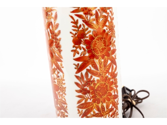 Vintage Chinese Hat Stand Converted Table Lamp