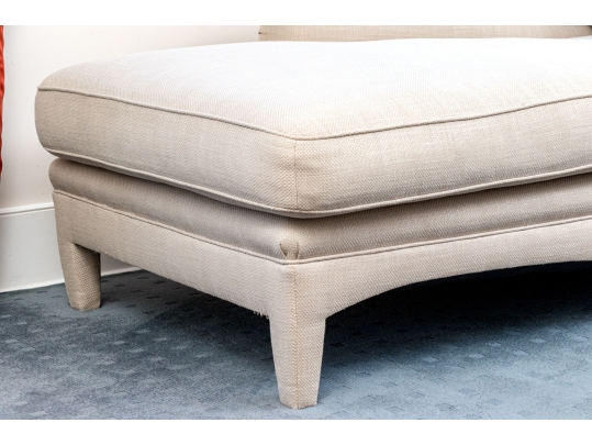 Custom Upholstered Down Filled Right Arm Chaise Lounge