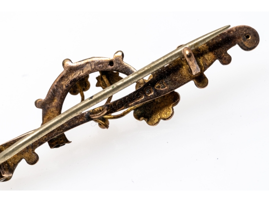 Collection Of Victorian Mourning Jewelry, Gold Filled And 9K