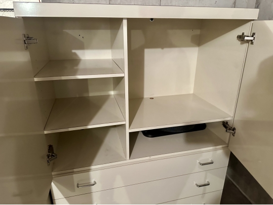 Contemporary White Laminate Wardrobe