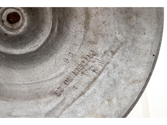 Pair Of Cast Aluminum Floor Candlesticks