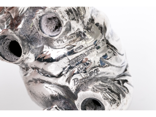 Buccellati Sterling Silver Miniature Charming Standing Hippo, Retail $670