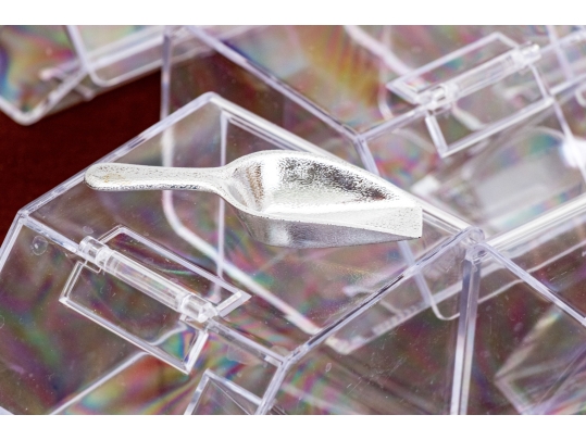 Set Of Nine Candy Bins With Spoons