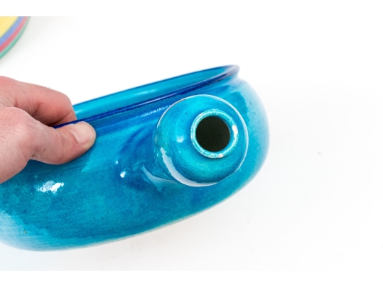 French And Italian Ceramic Lidded Casserole And Soup Bowl