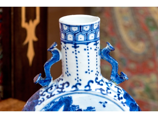 Two Chinese Blue And White Porcelain Wares