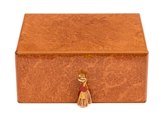 Quality Elie Bleu Paris Burl Veneered Humidor