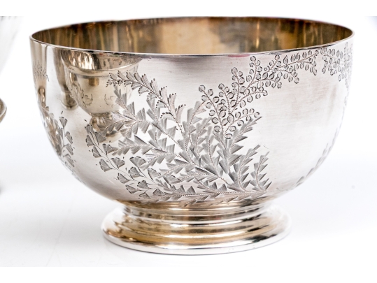 Collection Of Four Silver Plated Footed Bowls