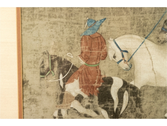 Framed Print “Tribute Horses” After Yuan Dynasty Painting