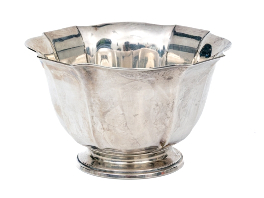 Cartier Sterling Silver Footed Bowl,  6.55 Ozt. 