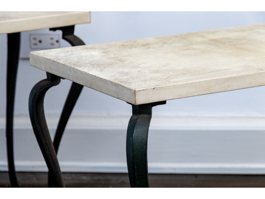 Antique Pair Of Side Tables, First Quarter 20th C.