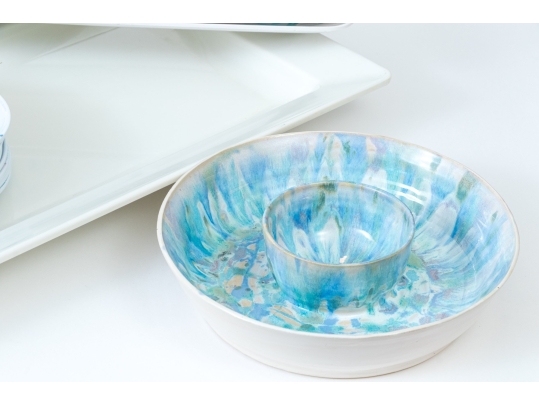 Collection Of Melamine And Woven Bowls