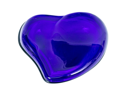 Elsa Perretti For Tiffany & Co. Cobalt Blue Art Glass Trinket Box