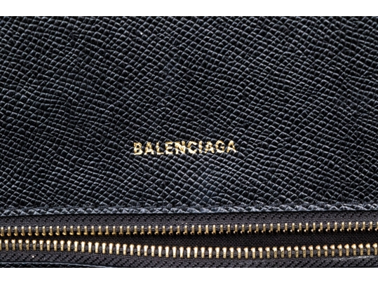 Balenciaga Ville Graffiti Leather Top Handle Bag