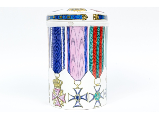 Vintage Fornasetti Ceramic Cannister