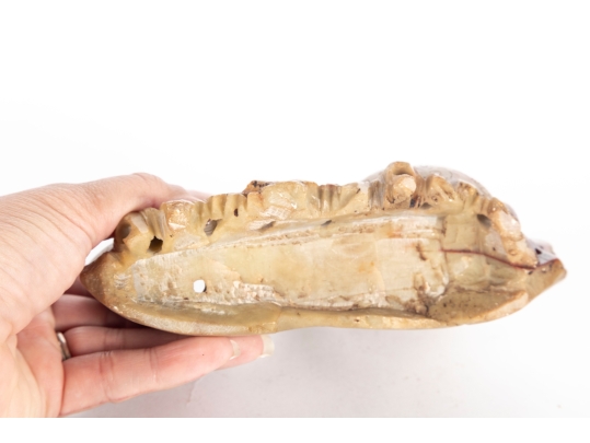 Antique Chinese Carved Soapstone Display