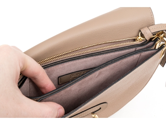 J.W.Anderson Tan Leather Flap Front Shoulder Bag