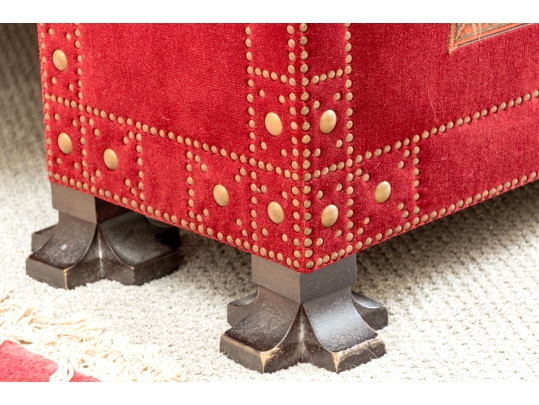 Custom Upholstered Footed Bench