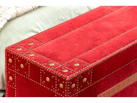 Custom Upholstered Footed Bench