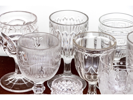 Assembled Collection Of Eighteen Glass Goblets