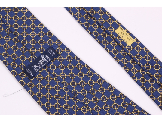 Hermes Silk Mens Neck Tie, Made In France