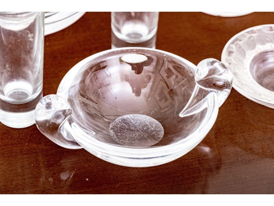 Collection Of Crystal & Glass Serving And Decorating Wares, Including Orrefors And Lalique