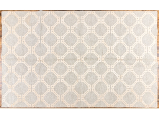 Hand Knotted Indian Linen Shumaq Carpet, 8' X 5', New