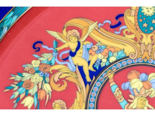 Seventeen Piece Set Of Versace Le Roy Soleil China Serving Wares